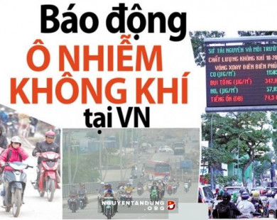 Báo động ô nhiễm không khí tại Việt Nam vào top thế giới