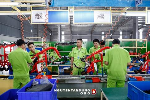 Quá trình lắp ráp hoàn thiện được thực hiện tại nhà máy chính ở Bắc Giang 