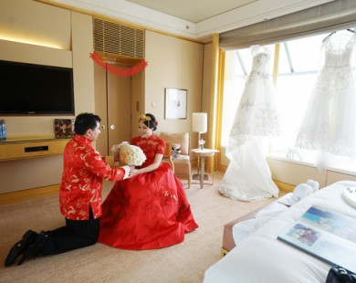 Đám cưới siêu xa hoa như truyện cổ tích của cặp đôi 'con nhà giàu' Singapore