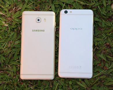 Galaxy C9 Pro đối mặt Oppo F3 Plus