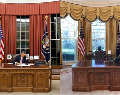Phòng làm việc của Tổng thống Mỹ 'đậm chất Trump'