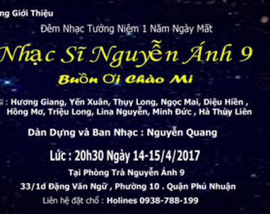 Gia đình Nguyễn Ánh 9 ủng hộ các hoạt động âm nhạc vì cộng đồng