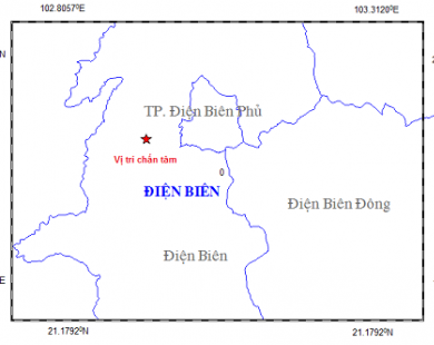 ​Xảy ra động đất nhẹ ở Điện Biên