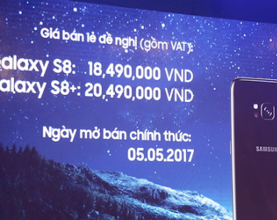 Tại Việt Nam Galaxy S8 và S8+ đã có giá bán