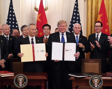 Mỹ - Trung ký thoả thuận thương mại giai đoạn 1