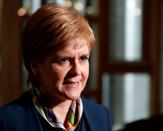 Thủ hiến Nicola Sturgeon của Scotland - Ảnh: Reuters